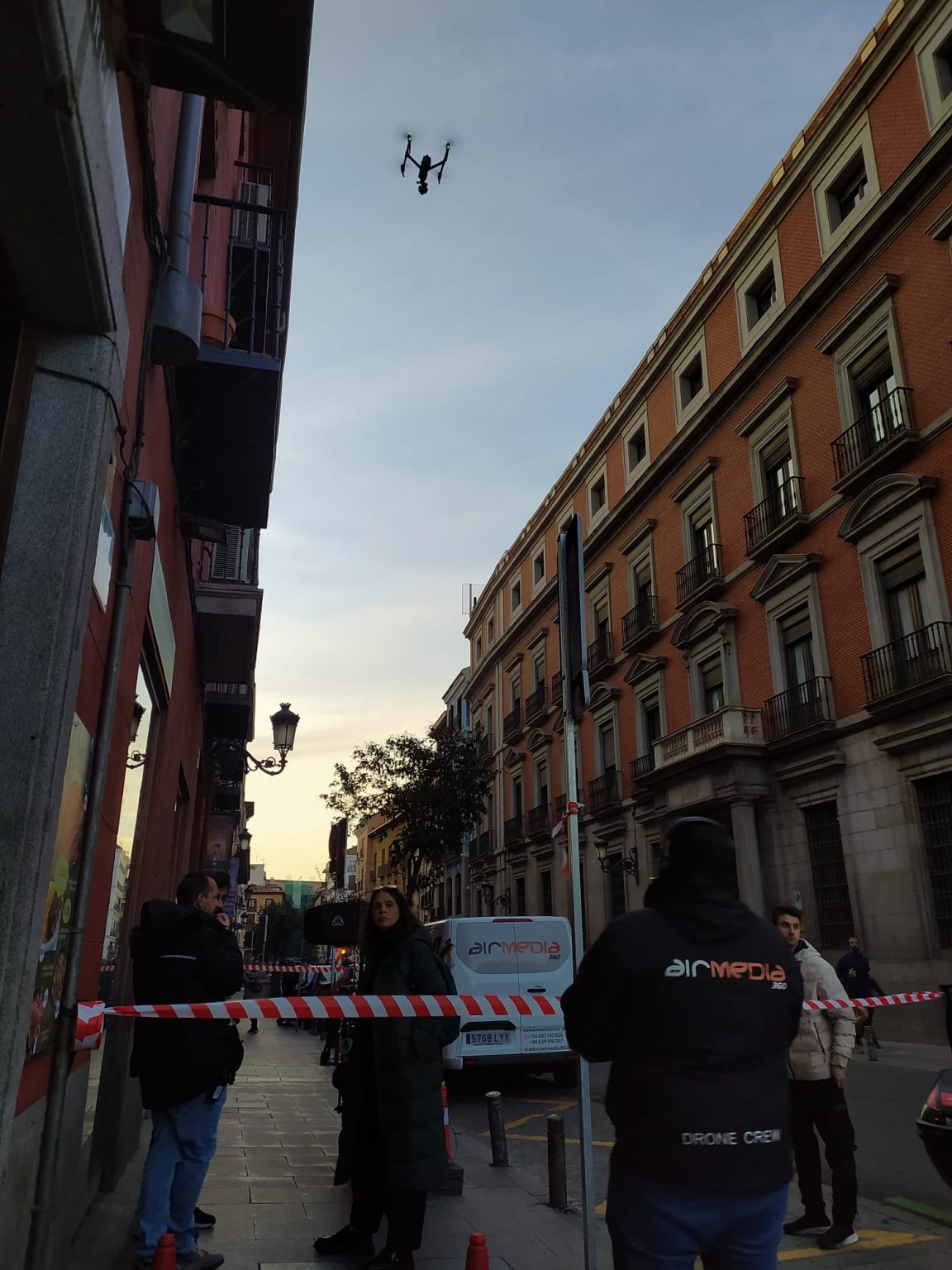 Dron en la zona de barrio Salamanca